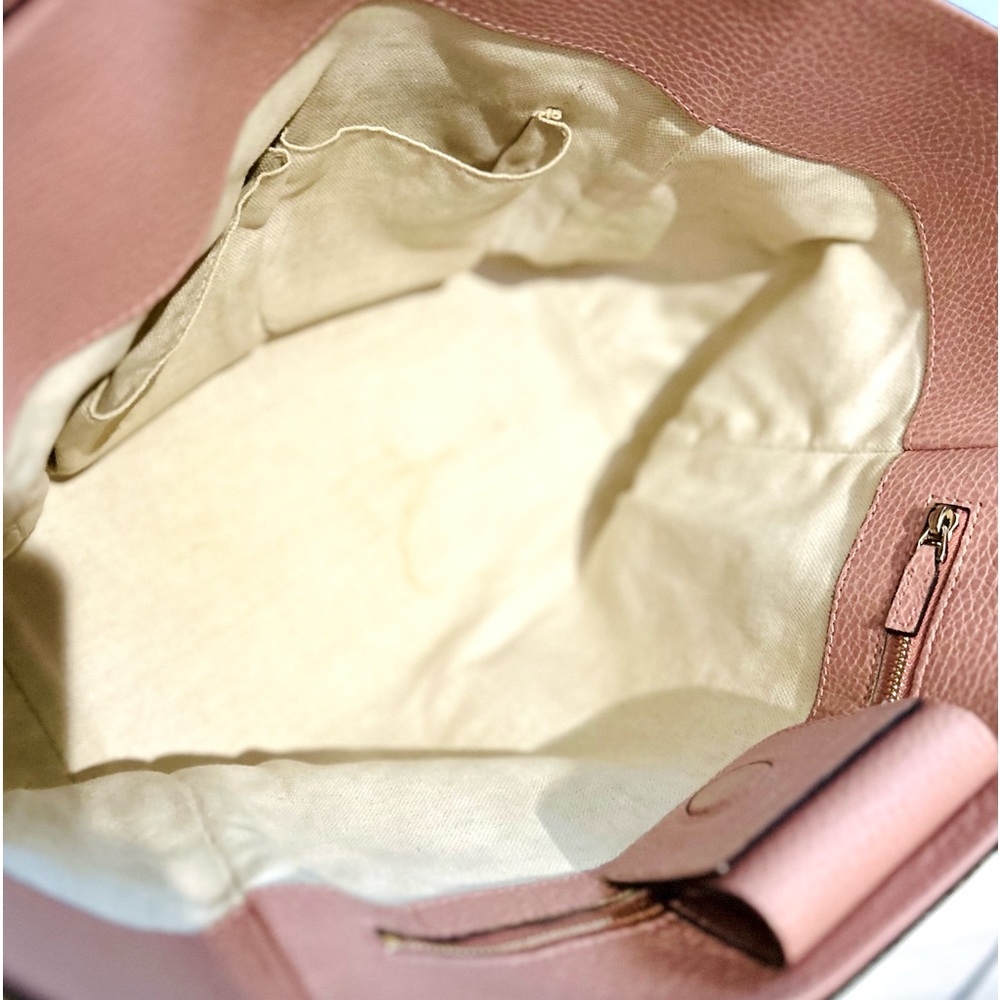 Gucci Pale Pink Swing Leather Tote Bag - Picture 6 of 8